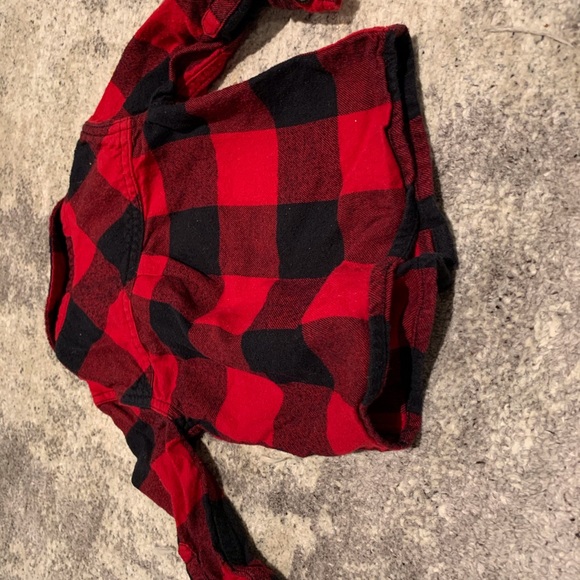 0-3M EUC Roots Flannel shirt - Picture 4 of 5